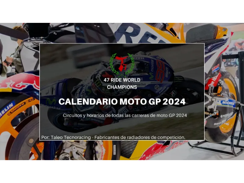 Moto GP Calendario 2024 en PDF